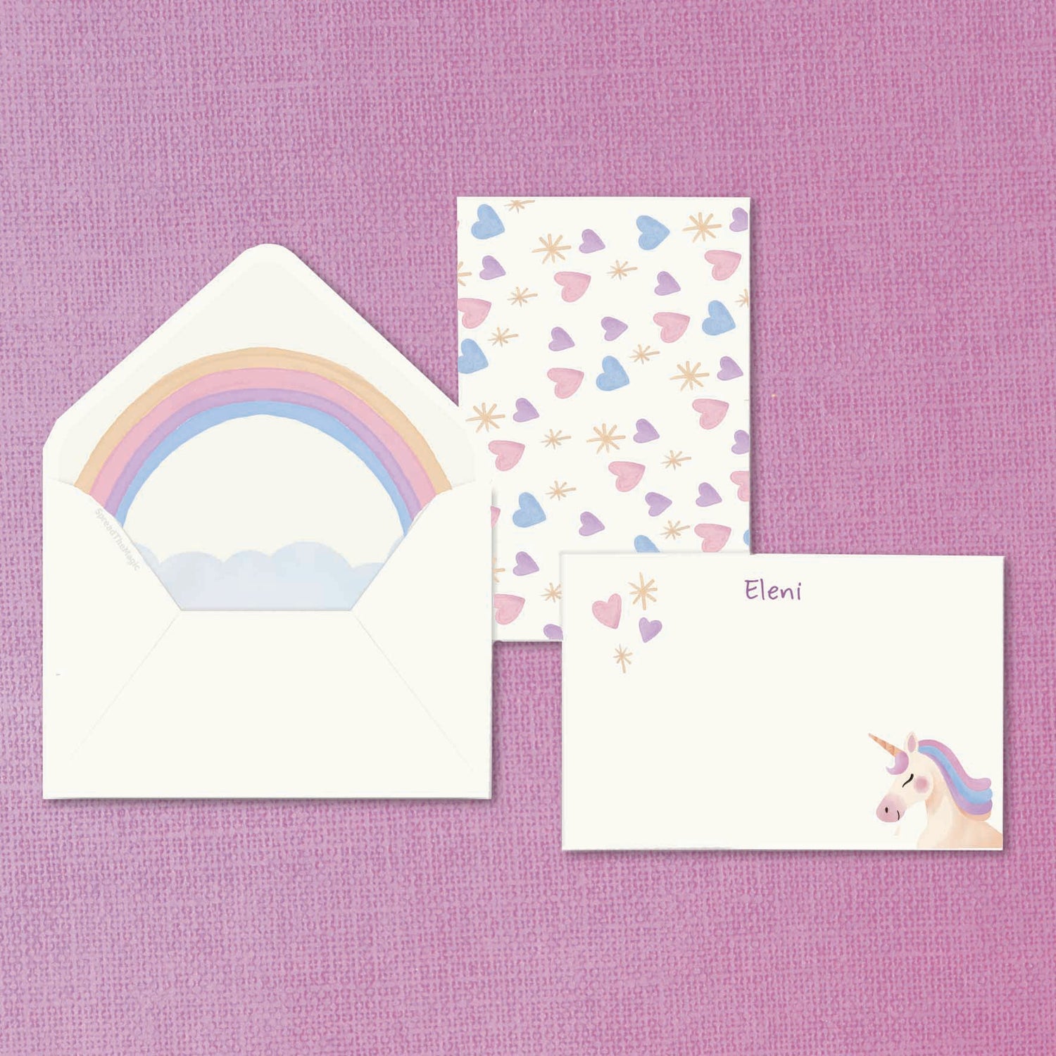 Unicorn cards Pack – spreadthemagic | greeting cards